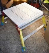 1 x Work Step Platform With Fibreglass Legs - 47 x 60 x 60 cms