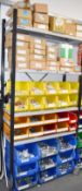 29 x Linbins & Contents & Boxed Stock - Galvanised Conduit Fittings, Brass Bushes, Switches & More