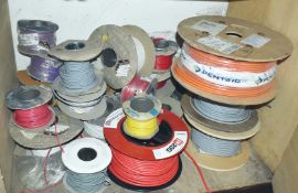 20 x Reels of Assorted Electrical Cable - Includes New Reels and Part Used Reels of 100m Cable