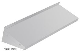 Set Of 2 x VOGUE Durable Stainless Steel Storage Shelf Holds Up to 50 kg - 90cm x 30cm
