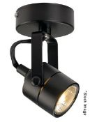 Set Of 10 x SLV SPOT 79 Modern Black Adjustable Spotlight For Wall Or Ceiling Mounting