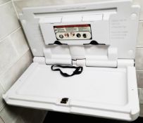 1 X Surface Mounted Horizontal Polyethylene Nappy Changing Unit With Safety Belt