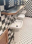 16 x Assorted Ceramic Toilet Pans With Cisterns and Sink Basins With Mixer Taps - Includes 6 x