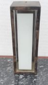 6 x Industrial-Style Rectangular Wall Sconce Light Fittings With 3-Glass Panels - Recently Removed