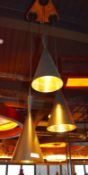 1 x Triple Light Suspended Contemporary Light Set - Three Suspended Lights