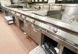 1 x ANGELO PO Commercial Kitchen 13-Unit Modular Cooking Station - Total Length 7-Metres - CL819