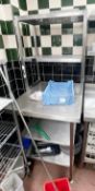 1 x Commercial Freestanding Stainless Steel 5-Tier Prep Unit - CL819 - Location: Altrincham