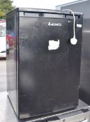 1 x LEC Undercounter Fridge in Black - Recently Removed From a Dark Kitchen Environment - Ref: DK112