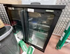 1 x GAMKO Commercial 2-Door Bottle Cooler - Model: MG1/250G