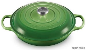 1 x LE CREUSET LE 'Signature' Enamelled Cast Iron Shallow Casserole Dish (30cm) - RRP £270.00