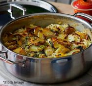 1 x LE CREUSET State Of The Art Alminium 3-Ply Cooking Pan 28cm Diameter With Lid - RRP £215.00