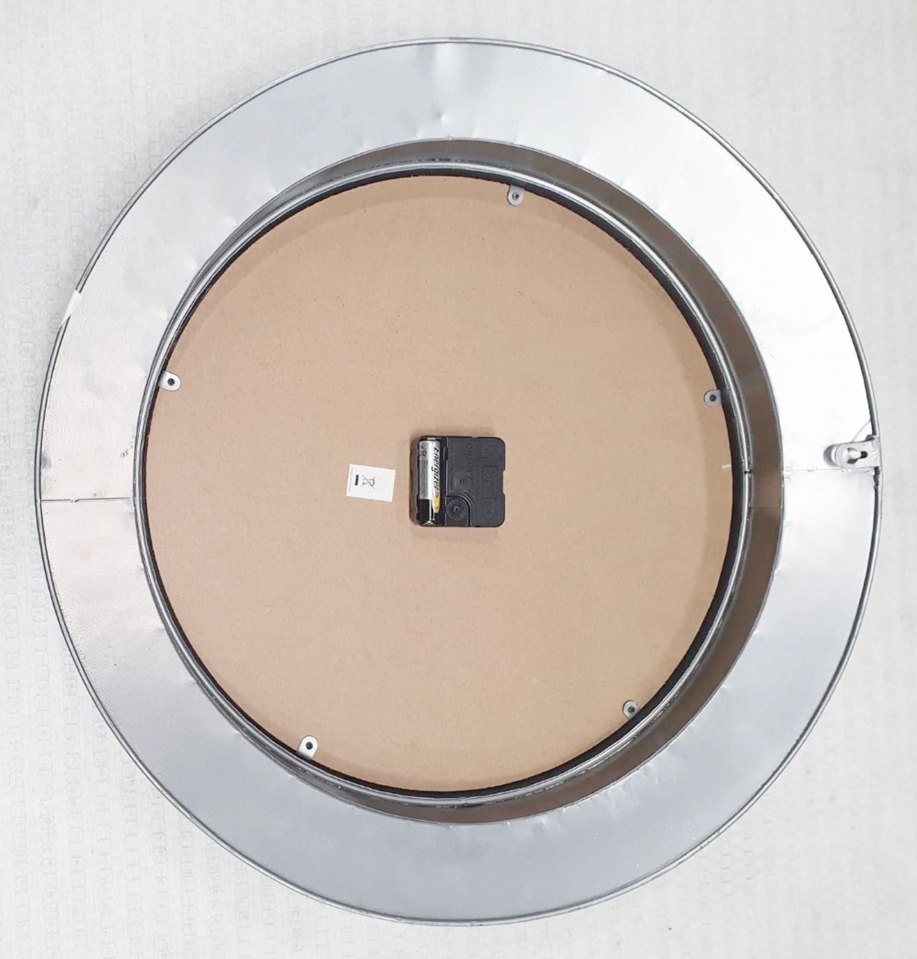 1 x Industrial Style Circular Wall Clock - Dimensions: Diameter - Recently Relocated From An - Image 4 of 5