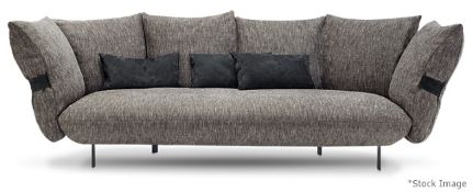 1 x ARKETIPO 'Smooth Operator' Luxury 7-Cushion / 3-Seater Sofa - Original Price £9,107