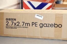 1 x Green 2.7 x 2.7m Outdoor Gazebo - Comes in Original Box