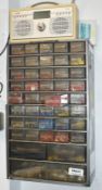 1 x Wall Mounted Parts Cabinet With Contents - Ref: SRB247 - CL816 - Location: Birmingham, B45<br