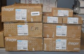 1 x Assorted Hager Klik Stock - 3 Core Cables, 3 Pin Plugs & Lighting Distribution System - Unused