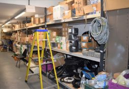 1 x Row of Deep Storage Racking - Contents NOT included - Includes 8 x Uprights and 38 Crossbeams