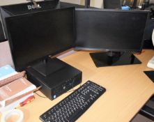 1 x HP ProDesk 400 G2.5 SFF PC With 2 Monitors - Ref: C260 - CL816 - Location: Birmingham, B45<br