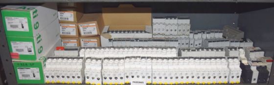 Assorted Electrical Components - Mainly Circuit Breakers - Contents of Shelf - Ref: C665 - CL816 - L
