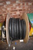 1 x Reel of Thick Electrical Cable With Bolt Hole Terminals - Blue/Brown/Earth