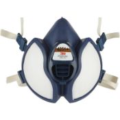 4 x 3M Reusable A1P2 Lightweight Face Masks With New & Improved Valves - Type 4251+ - New - RRP £128
