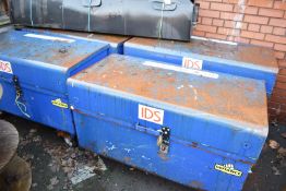 4 x Large Wheeled Lockable Metal Storage Cases - Ref: C286 - CL816 - Location: Birmingham, B45<br