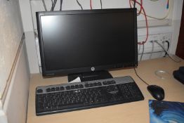 1 x HP ProDisplay P202 Monitor - Ref: C256 - CL816 - Location: Birmingham, B45Collect