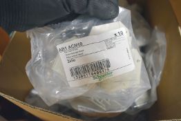 3 x Boxes of Assorted Electrical Parts Including 10sq mm End Covers, Connectors And Spiral Binding -