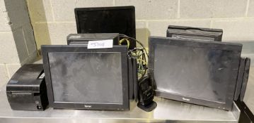 Job Lot Comprising Of 2 X Oshiba St-A10 Touchscreen Epos Display Terminals Sta12-25Vk-Gb-R Plus 1