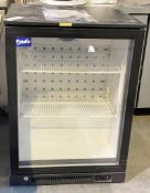 1 x PRODIS Commercial Hinged Low Height Single-Door Black Bottle Cooler - Original RRP £462.00