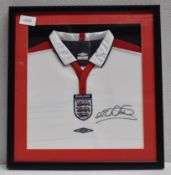 1 x Signed Autographed MICHAEL OWEN 2004 England International Football Shirt