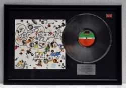 1 x LED ZEPPELIN - Led Zeppelin lll On Atlantic Records Framed 12 Inch Vinyl