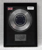 1 x THE ROLLING STONES - Its All Over Now On Decca Records Framed 7 Inch Vinyl