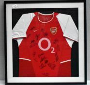 1 x Autographed ARSENAL FC 'INVINCIBLES' 2003/2004 Football Shirt, Signed By Various Squad Members