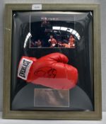 1 x Signed Autographed ROY JONES JR. Everlast Boxing Glove In Red