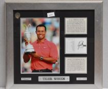 1 x TIGER WOODS Signed Autographed Golf Scorecard