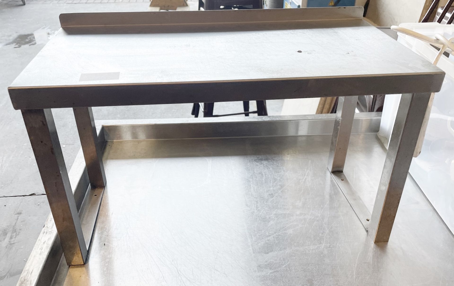 1 x Counter Top Stainless Steel Prep Table With  - Ref: BGC043 - CL807 - Location: Essex, RM19This l
