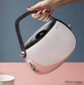 1 x BUGATTI 'Jackie' Electric Kettle In Chrome (1.2L) - Original Price £279.00 - Ref: 6714797/