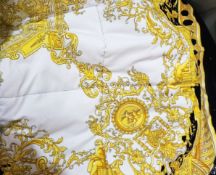 1 x VERSACE Iconic Plush Cotton Quilted Comforter With Medusa Design - Original Price €4,176