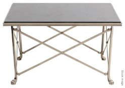 1 x RALPH LAUREN Designer Black Glass Topped Tea / Cocktail Table - RPP £3,700