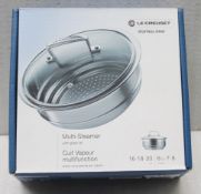 1 x LE CREUSET 3-Ply Stainless Steel Multi-Size Steamer - Original Price £51.95 - Ref: 2165673/