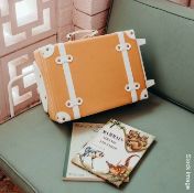 1 x OLLI ELLA 'See Ya' Luxury Childs Carry-on Suitcase In Apricot (41.5cm) - Original Price £109.00