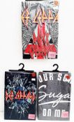 3 x DEF LEPPARD Various Designs Short Sleeve Ladies T-Shirts - Size: Extra Large - Officially