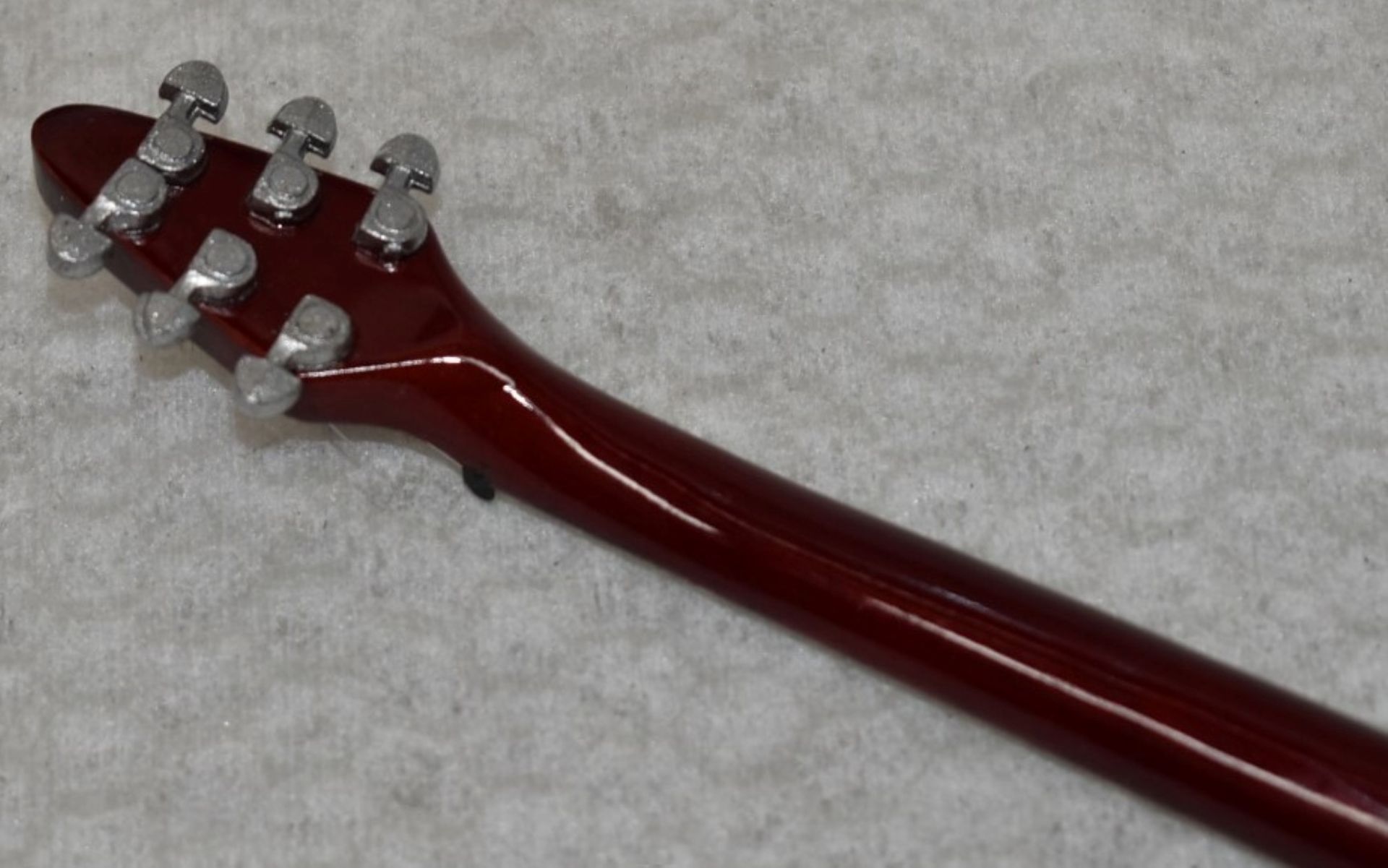 1 x Miniature Hand Made Guitar - Queen Brian May - New & Unused - RRP £35 - Boxed With Guitar Stand - Image 6 of 7