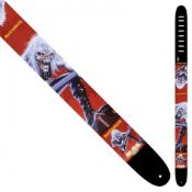 1 x Iron Maiden Leather Guitar Strap by Perri's - Officially Licensed Merchandise - RRP £40 - New &