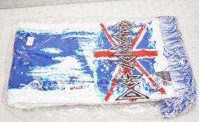 1 x Def Leppard Union Jack Unisex Scarf - Officially Licensed Merchandise - New & Unused - Ref: