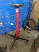1 x Hydraulic Vertical Transmission Jack - Gear Box Lift on Castors - Red Finish