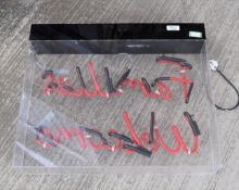 1 x Families Welcome Neon Sign in Acrylic Case - Dimensions: H58 x W69 x D10 cms