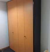 1 x Four Door Office Storage Caninet With Internal Shelves - Ref: TV515 - Size: 275 x 200 x 45 cms -