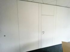 1 x Folding Partition Wall Panel With Runners and Door - Size: H270 x W560 cms - Ref: 000 - CL842 -